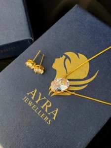 artificial diamond jewellery set