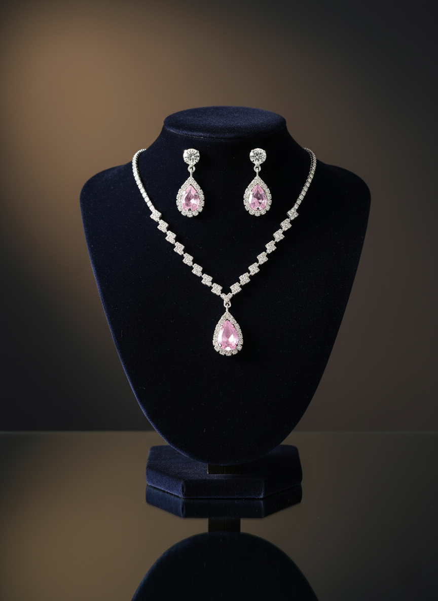 Rosé Teardrop Set