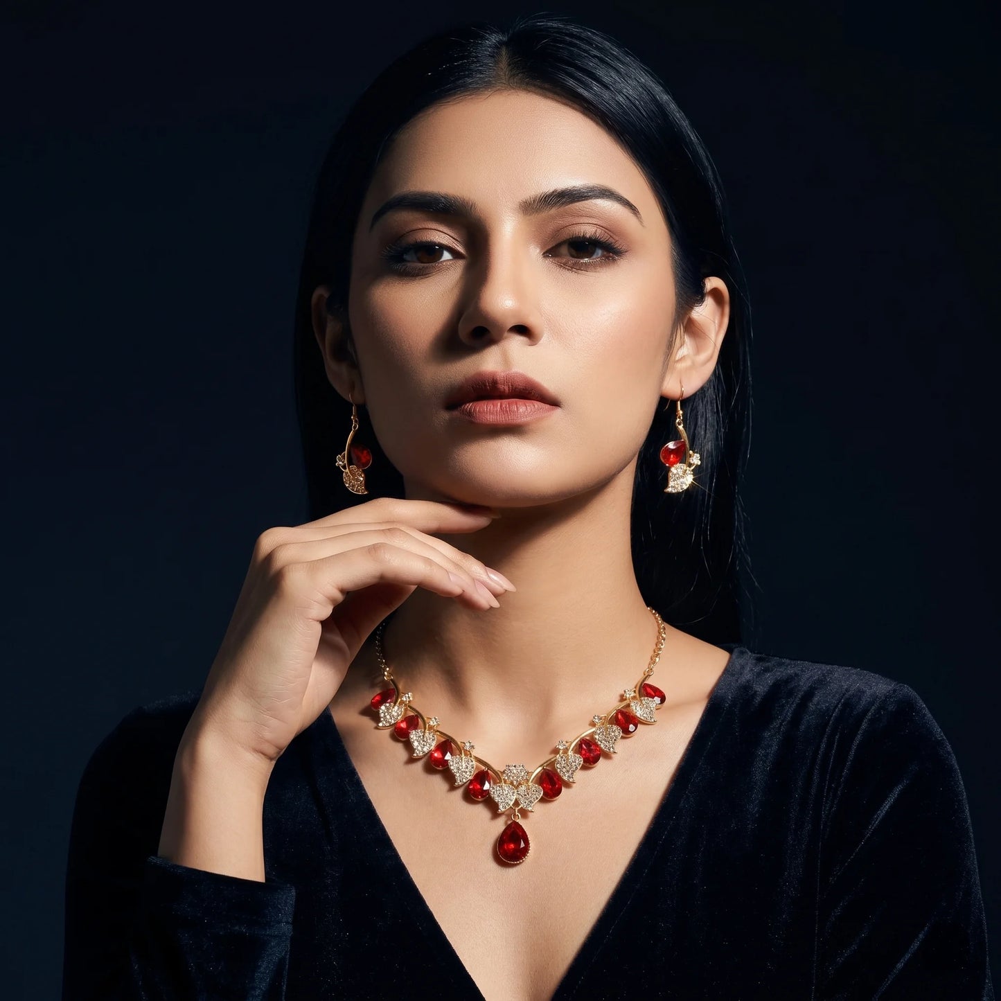 Scarlet Teardrop Set