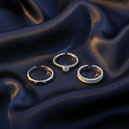 Lustre Trio Ring Set