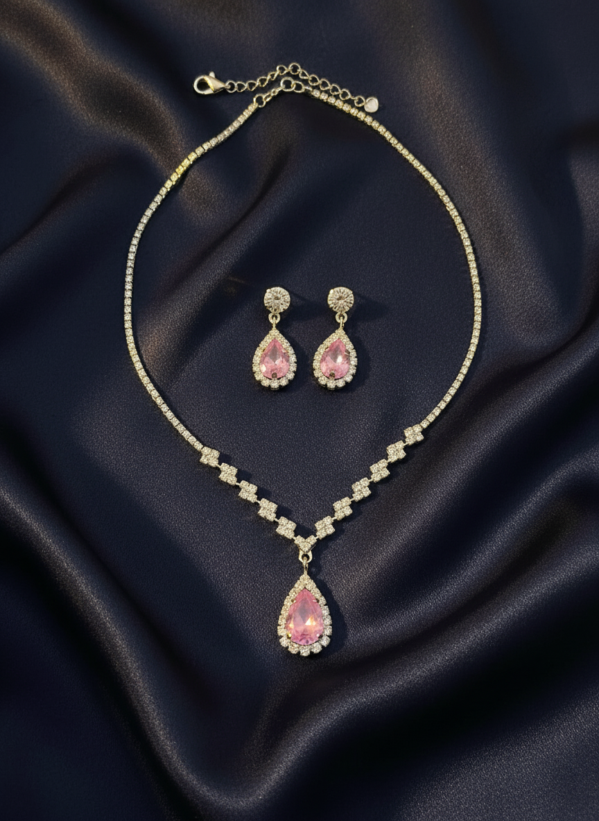 Rosé Teardrop Set