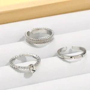 Lustre Trio Ring Set